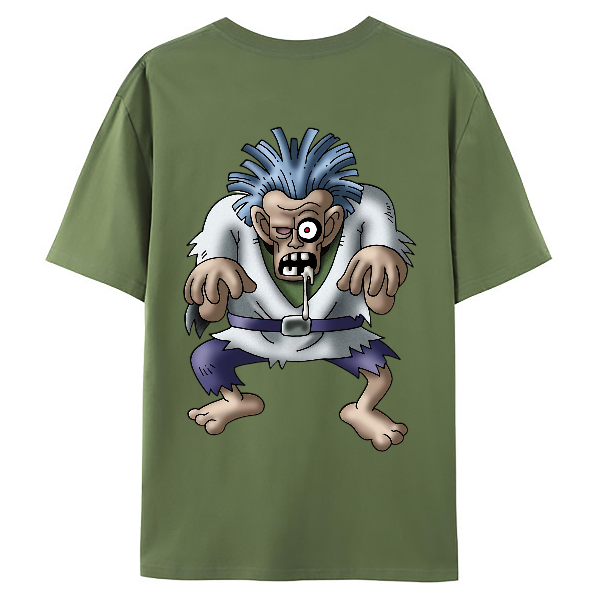 （画像用） ドラゴンクエスト Doragon Kuesuto Dragon Quest 綿100％ メンズ半袖Tシャツ（バックプリント） 通気性